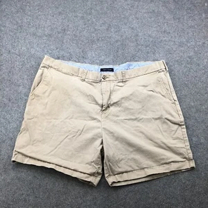 Tommy Hilfiger Shorts Mens 44 Beige Flat Front Classic Fit 8" Inseam * - Picture 1 of 9