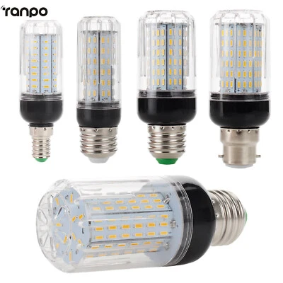 E27 E14 B22 LED Corn Bulbs Light 7W 15W 20W 30W 4014 SMD White Lamp Bright 220V - Image 1 of 4
