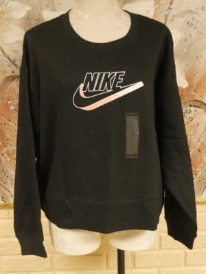 全新带标签 女式 尺寸 1X Nike LOOSE FIT COUPE 棉混纺 轻质 运动衫 — 第 1/4 张图片
