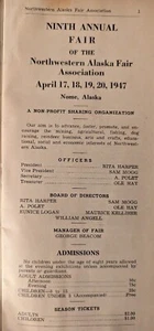 1947 Northwestern Alaska Fair and Festival Premium List Rules Fun Ads - Bild 1 von 7