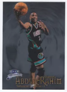1998-99 Fleer Brilliants #15 SHAREEF ABDUR-RAHIM GRIZZLIES - Picture 1 of 2