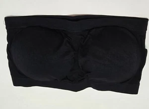New w/o Tag~Sz XXL~Black Strapless Stretch Bra w/Soft Removable Cups - Picture 1 of 3