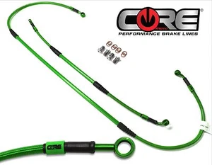 KAWASAKI ZX12R 2004-2006 REAR BRAKE CUSTOM LINE KIT STAINLESS CORE - Picture 1 of 18