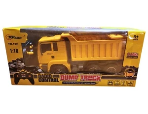 Top Race 1:18 Scale Radio Control Dump Truck With Lights And Sounds TR-122 - Picture 1 of 5