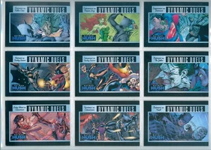 COMPLETE BATMAN HUSH ESSENTIALS DYNAMIC DUELS 9-CARD INSERT SET JIM LEE ART 2025 - Picture 1 of 3