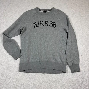 Nike SB Herren mittelgrau Rundhals Pullover Sweatshirt bequem Skateboarding - Bild 1 von 6