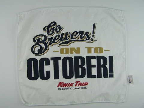 Milwaukee Brewers On To October Kwik Trip Collectible Towel 2018 Cover
