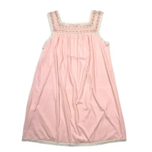 Vintage Aristocraft by Superior Pink Sleeveless Embroidered Lace Night gown L - Picture 1 of 8