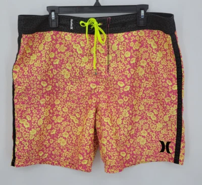 Bañador Hurley para Hombres 36 Colorido Floral Hawaiano Board Shorts Sin Forro Playa Foto 1 de 4