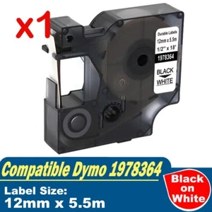 1x D1 Durable Label Tape for Dymo 1978364 LabelManager 160 210D 280 360D 420P - Picture 1 of 1