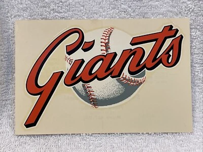 RARE 1960's San Francisco Giants Logo Team Issued Hya Lac Transfer/Decal, MINT! - Image 1 of 2