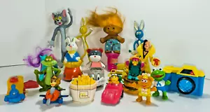 ORIGINAL Vintage Toy Lot (23ct.) Random Characters McDonalds, Disney 70s/80s/90s - Picture 1 of 24