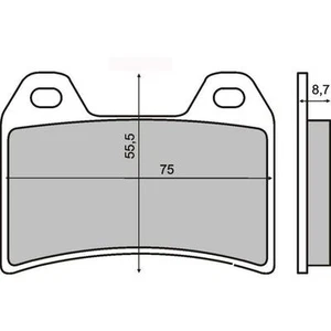Pastillas De Freno ANTERIORES BMW R Nine T Urban G/S 1170 2017 > RMS 225101100 - Imagen 1 de 1