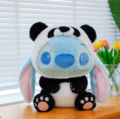 Blue Stitch Panda Disney Movie Cartoon Plush Soft Toy Stuffed Animal Doll Gift - Image 1 of 4