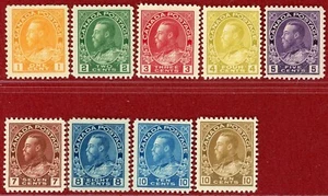 Canada 1911-25, #105/18(9), Mint, OG, Hinged, SCV $350. - Picture 1 of 2