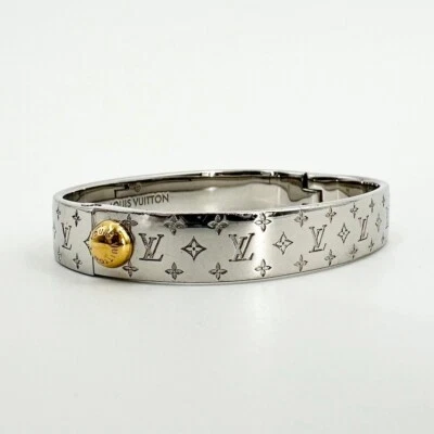 Brazalete Louis Vuitton M00249 Nanograma Plata/Dorado Talla S Unisex Foto 1 de 4
