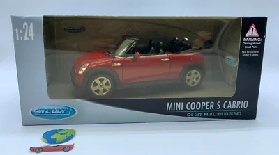 Welly Mini Cooper S Cabrio, modello scala 1:24, vintage (2118) - Immagine 1 di 4