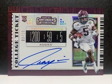 2019 Contenders Draft Picks College Ticket Auto #115 Trayveon Williams 3/10