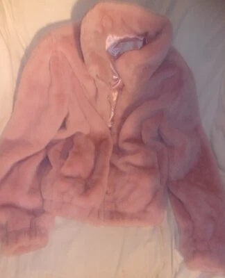 RACHEL PARCELL FAUX FUR PINK JACKET SIZE SMALL IN VERY GOOD CONDITION - Image 1 of 4