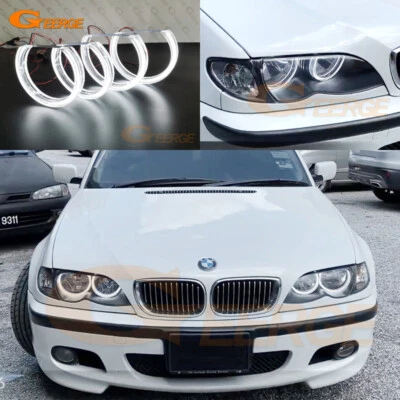 Para BMW E46 Sedán Touring Wagon Cristal Estilo LED Ojos de Ángel Kit Anillos Halo Foto 1 de 4