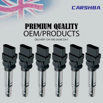 6X Ignition Coil Pack for Audi A3 A3 Sportback Q7 3.6L for Audi TT 3.2L - image 1 of 4