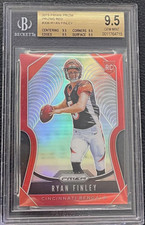 2019 Panini Prizm Rookies Red SP Ryan Finley #306 Rookie RC BGS 9.5 Short Print