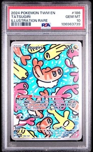 PSA 10 Tatsugiri 186/167 Illustration Rare Twilight Masquerade Pokemon 😍 - Bild 1 von 2