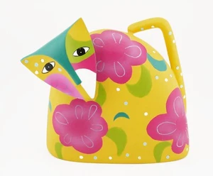 Lovely Stylised Cat Bright and Colourful Ceramic Money Box - Foto 1 di 4