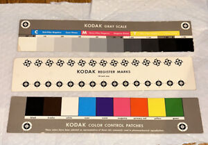 Guides de séparation des couleurs Kodak + échelle de gris * No. Q-14 * 14 po. * Lot de 3 Cartes