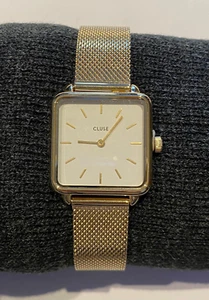 Cluse Damenuhr La TétragoneFS2725 Edelstahl goldfarben - Bild 1 von 5