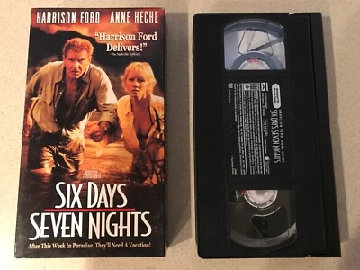 Six Days, Seven Nights (VHS, 1999) Harrison Ford, Anne Heche Foto 1 de 3