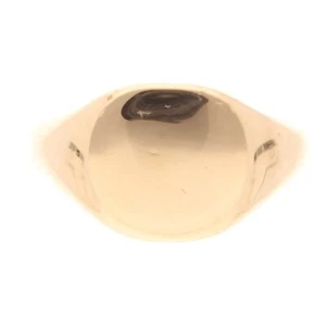 Antique 18Carat Yellow Gold Signet Ring (Size P) 11.5mm Widest - Picture 1 of 6