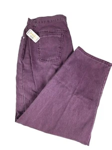 Vintage North West Blue Jeans Women's 24P Purple Relaxed Fit Tapered USA New Tag - Picture 1 of 6