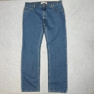 Levis 505 Jeans Mens 36x34 Blue Medium Wash Straight FIt Y2K Normcore EUC - Picture 1 of 13