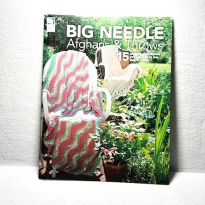 Big Needle Afghans and Throws 15 patterns beginner easy quick to knit in a week - Image 1 of 4