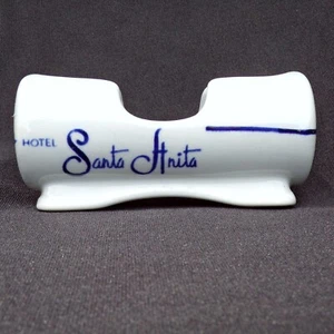 Hotel SANTA ANITA Toothpick Holder Blue! Anfora Restaurant Ware - Picture 1 of 5