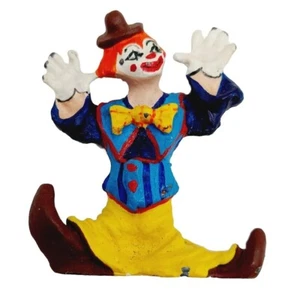 Gusseisen handbemalt Zinn Clown Sheryl Keith 1980 2 1/2" - Bild 1 von 4