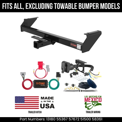 适用于 2000 丰田坦德拉拖车挂带 7 针接线 Excl 可牵引 bmpr Curt 6K — 第 1/4 张图片