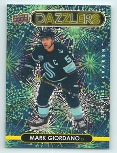 2021-22 UD Series 2 Hockey Green Dazzlers DZ-88 Mark Giordano - Bild 1 von 2