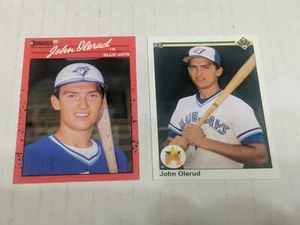 2 verschiedene JOHN OLERUD Rookie Karten! Seeleute! Blue Jays! Mets! WSU Cougars! - Bild 1 von 3