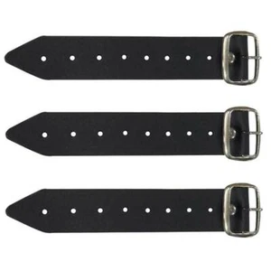 Genuine Leather Kilt Waist Extender Kilt Straps and Buckle1.25" Wide Black Strap - Picture 1 of 5