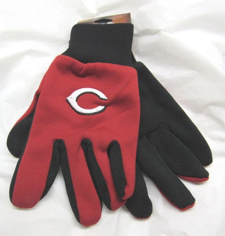 MLB Cincinnati Reds Utility Gloves Red w/ Black Palm by FOCO Cover