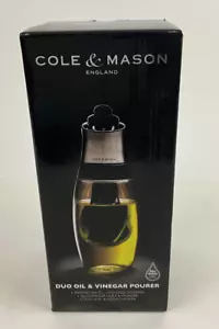 COLE & MASON Duo Oil & Vinegar Pourer - Stainless Steel Spout - Picture 1 of 5