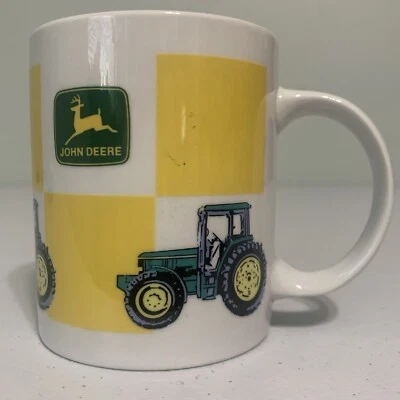 Gibson John Deere желтый зеленый кофейная кружка трактор - Изображение 1 из 4