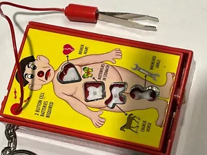 Vintage 1998 Milton Bradley Operation Game Keychain Electronic Key Ring (Works!) - Picture 1 of 8