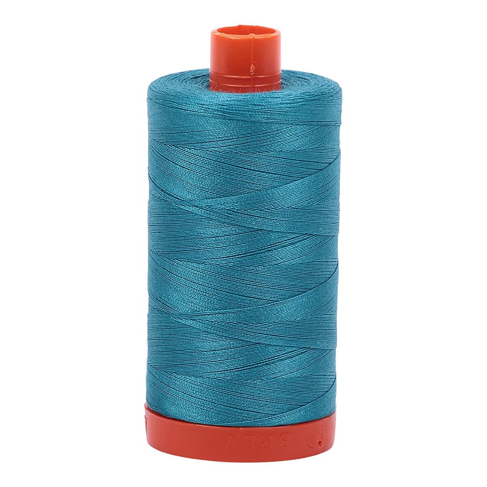 Aurifil Mako NE50/ #4182 100% Cotton quilt thread blue - Image 1 of 1