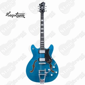 HAGSTROM TREVIDLXCLS TREMAR VIKING DELUXE SEMI HOLLOW BODY GUITAR W/CASE - Picture 1 of 2