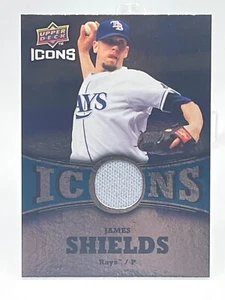 James Shields 2009 Upper Deck Icons Game Used Jersey Relic #IC-JS A5 - Picture 1 of 2