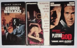 Vhs Ntsc Playing God + George Wallace 1997 + Gia 1998 Angelina Jolie Import Usa - Imagen 1 de 10