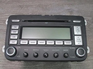 05-10 VW GOLF R32 GTI RABBIT JETTA AM-FM RADIO STEREO CD PLAYER HEAD UNIT OEM - Picture 1 of 14
